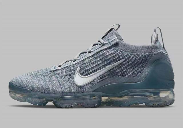Nike Air Vapormax 2021 FK Women's Running Shoes Grey Blue-06 - Click Image to Close